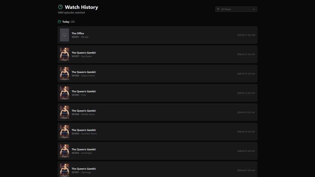 Seguimiento de Series (3/3)